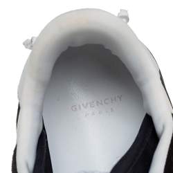 Givenchy Black/White Suede And Neoprene Paneled Sneakers Size 39