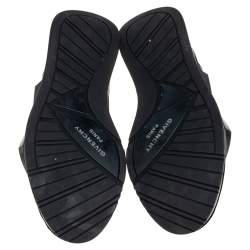 Givenchy Black/White Suede And Neoprene Paneled Sneakers Size 39