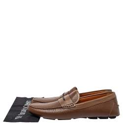 Givenchy Brown Leather Slip On Loafers Size 41.5
