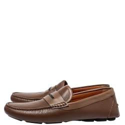 Givenchy Brown Leather Slip On Loafers Size 41.5