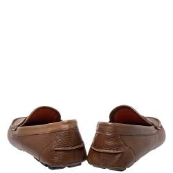 Givenchy Brown Leather Slip On Loafers Size 41.5