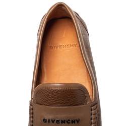 Givenchy Brown Leather Slip On Loafers Size 41.5