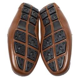 Givenchy Brown Leather Slip On Loafers Size 41.5
