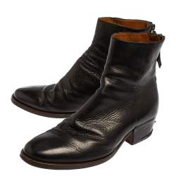 Givenchy Black Leather Ankle Boots Size 42