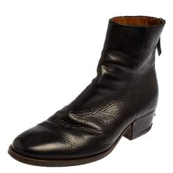 Givenchy Black Leather Ankle Boots Size 42
