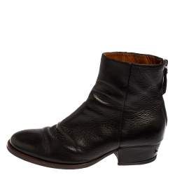 Givenchy Black Leather Ankle Boots Size 42