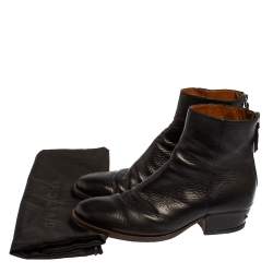 Givenchy Black Leather Ankle Boots Size 42