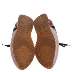 Givenchy Multicolor Suede, Leather And Mesh Lace Up Sneakers Size 43