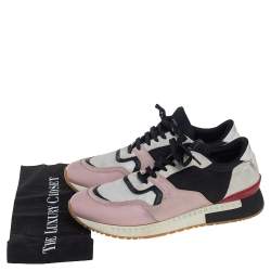 Givenchy Multicolor Suede, Leather And Mesh Lace Up Sneakers Size 43