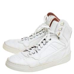 Givenchy White Leather High Top Sneakers Size 39