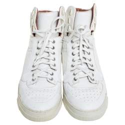 Givenchy White Leather High Top Sneakers Size 39
