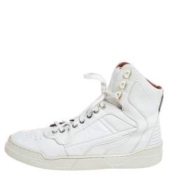 Givenchy White Leather High Top Sneakers Size 39