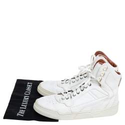 Givenchy White Leather High Top Sneakers Size 39