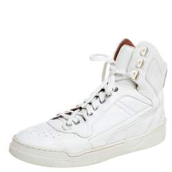 Givenchy White Leather High Top Sneakers Size 39