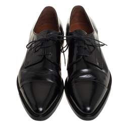Givenchy Black Leather Lace Up Oxford Size 45 