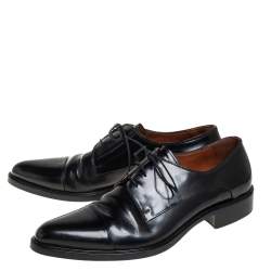 Givenchy Black Leather Lace Up Oxford Size 45 