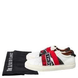 Givenchy White Leather Urban Street Slip On Sneakers Size 42