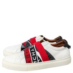 Givenchy White Leather Urban Street Slip On Sneakers Size 42