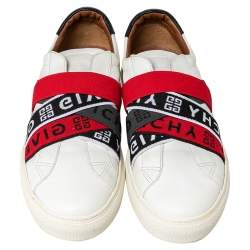 Givenchy White Leather Urban Street Slip On Sneakers Size 42