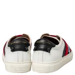 Givenchy White Leather Urban Street Slip On Sneakers Size 42