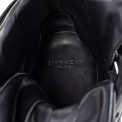 Givenchy Black/Red Leather High Top Sneakers Size 43