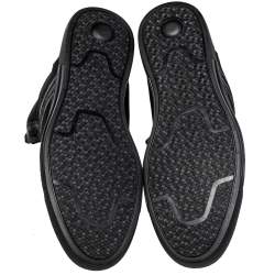 Pre Owned Givenchy Black Suede and Leather High Top Sneakers Size 43