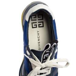 Givenchy Blue Nylon and Leather TR3 Runner Low Top Sneakers Size 39