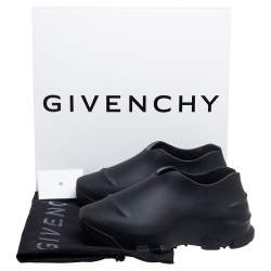Givenchy Black Rubber Monumental Mallow Low-Top Sneakers Size 42