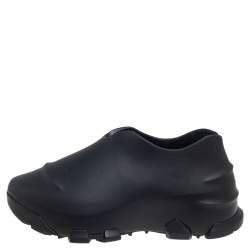 Givenchy Black Rubber Monumental Mallow Low-Top Sneakers Size 42