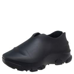 Givenchy Black Rubber Monumental Mallow Low-Top Sneakers Size 42