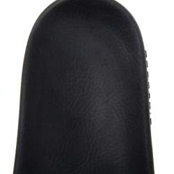 Givenchy Black Rubber Logo Flat Slides Size 43