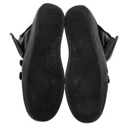 Givenchy Black Leather And Suede High Top Sneakers Size 45