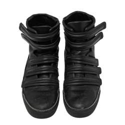 Givenchy Black Leather And Suede High Top Sneakers Size 45