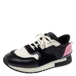 Givenchy Tri-Color Suede, Mesh and Leather Active Runner Lace-Up Sneakers Size 43