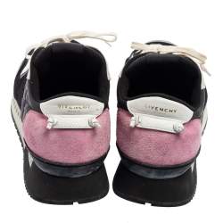 Givenchy Tri-Color Suede, Mesh and Leather Active Runner Lace-Up Sneakers Size 43