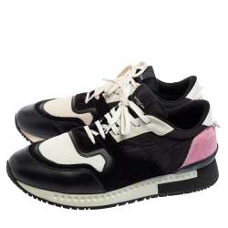 Givenchy Tri-Color Suede, Mesh and Leather Active Runner Lace-Up Sneakers Size 43