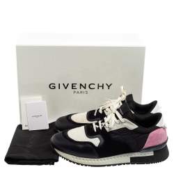 Givenchy Tri-Color Suede, Mesh and Leather Active Runner Lace-Up Sneakers Size 43