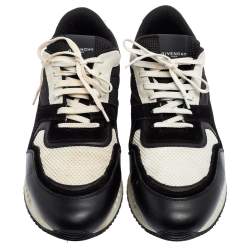 Givenchy Tri-Color Suede, Mesh and Leather Active Runner Lace-Up Sneakers Size 43