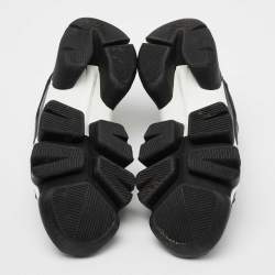 Givenchy Black Leather And Neoprene Fabric Jaw Low Sneakers Size 41