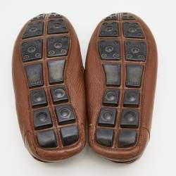 Givenchy Brown Leather Slip On Loafers Size 40