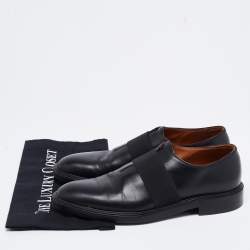 Givenchy Black Leather Elastic Band Slip-On Loafers Size 42