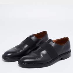Givenchy Black Leather Elastic Band Slip-On Loafers Size 42