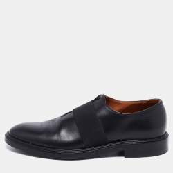 Givenchy Black Leather Elastic Band Slip-On Loafers Size 42