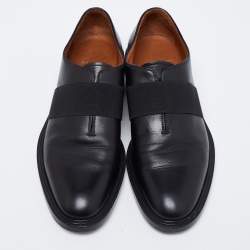 Givenchy Black Leather Elastic Band Slip-On Loafers Size 42