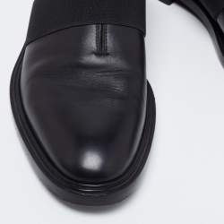 Givenchy Black Leather Elastic Band Slip-On Loafers Size 42