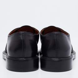 Givenchy Black Leather Elastic Band Slip-On Loafers Size 42