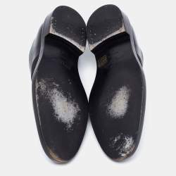Givenchy Black Leather Elastic Band Slip-On Loafers Size 42