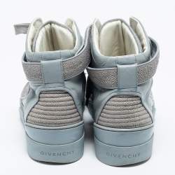 Givenchy Grey Leather High Top Sneakers Size 43