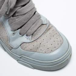 Givenchy Grey Leather High Top Sneakers Size 43