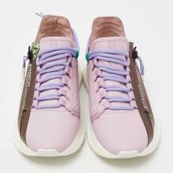 Givenchy Lilac Perforated Leather Spectre Zip Low-Top Sneakers Size 39